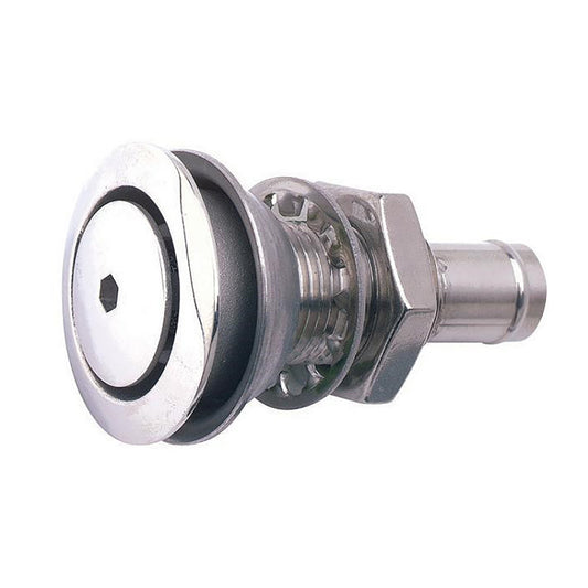 Attwood 316 Stainless Steel Alloy Flush Mount Fuel Vent - Straight Vent - Skoutley Outdoors LLC