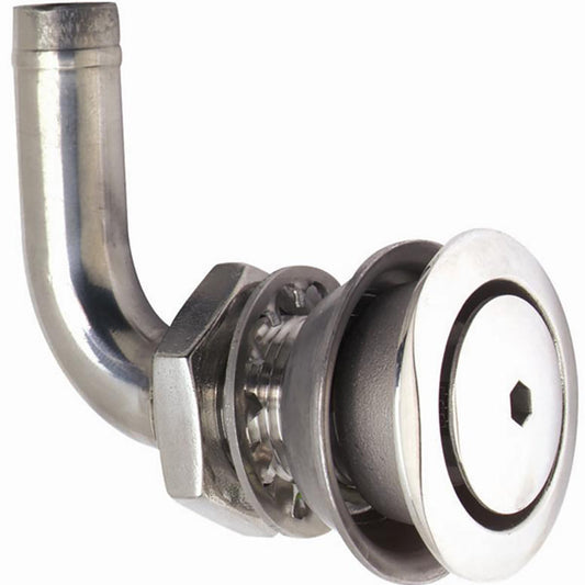 Attwood 316 Stainless Steel Alloy Flush Mount Fuel Vent - 90° Vent - Skoutley Outdoors LLC
