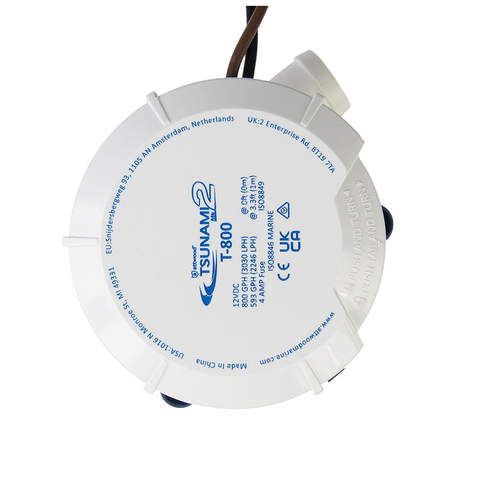 Attwood Tsunami MK2 Manual Bilge Pump - T800 - 800 GPH & 12V - Skoutley Outdoors LLC