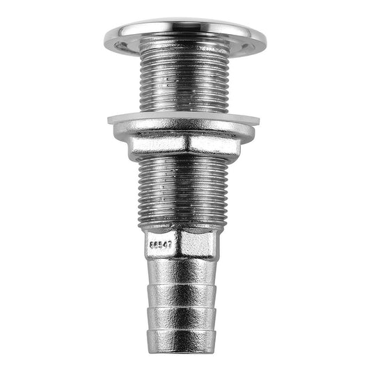 Attwood Stainless Steel Thru-Hull Standard Straight Barbed - 3/4" Inner Diameter - Skoutley Outdoors LLC