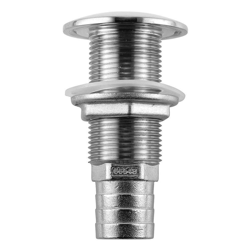 Attwood Stainless Steel Thru-Hull Standard Straight Barbed - 1" Inner Diameter - Skoutley Outdoors LLC