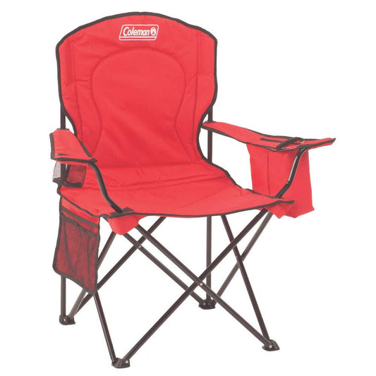 Coleman Cooler Quad Chair - Red - Skoutley Outdoors LLC