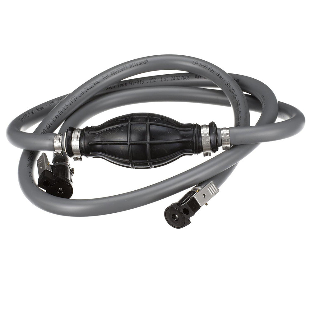 Attwood Johnson/Evinrude Fuel Line Kit - 3/8" Diameter x 6' Length (No Tank Fitting) - Skoutley Outdoors LLC