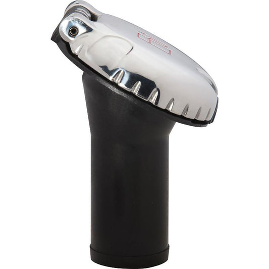 Attwood Deck Fill f/Carbon Canister System - Angled Body & Scalloped Stainless Steel Cap - Skoutley Outdoors LLC