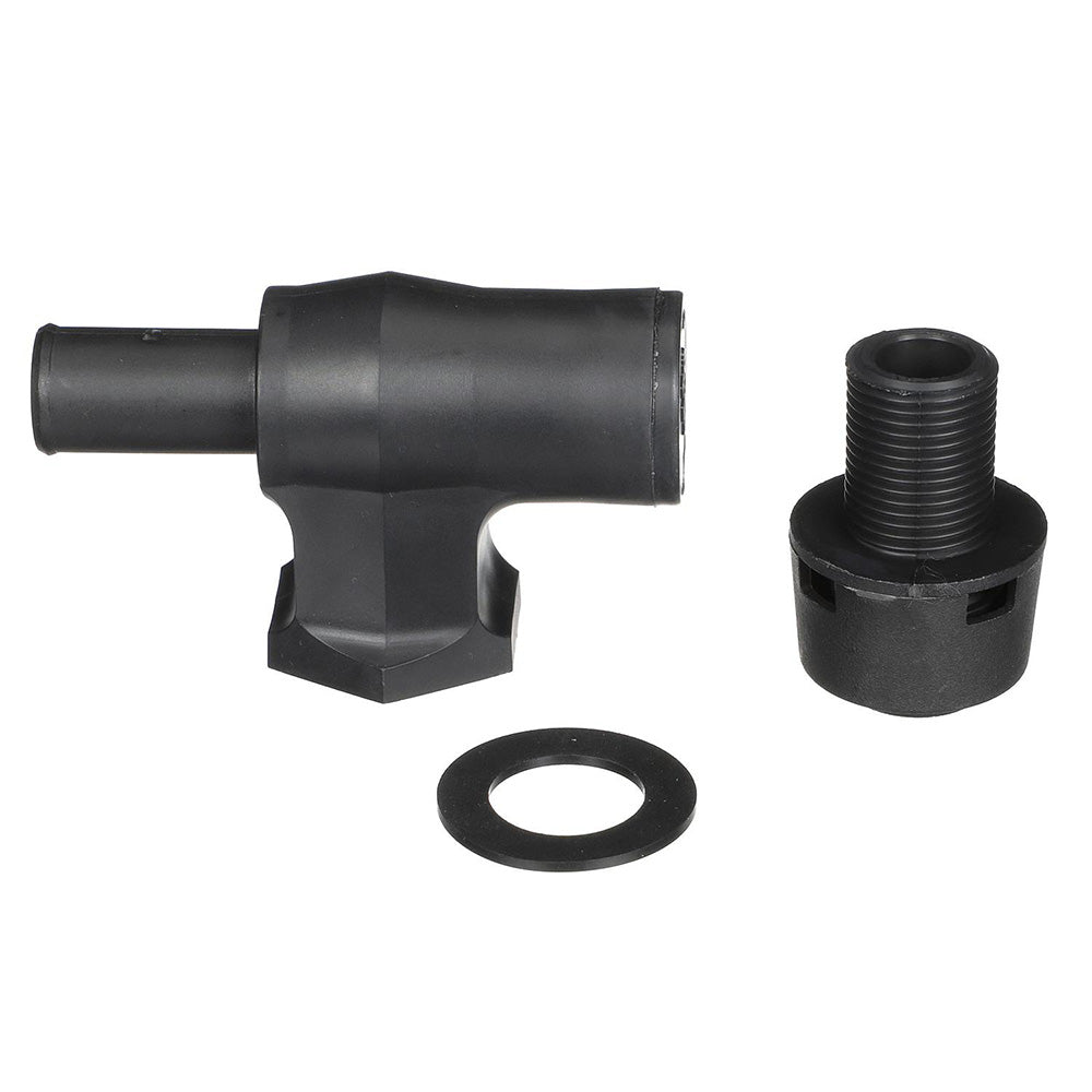 Attwood 90° P-Trap Fuel Tank Vent - Black w/Black Vent Head - Skoutley Outdoors LLC