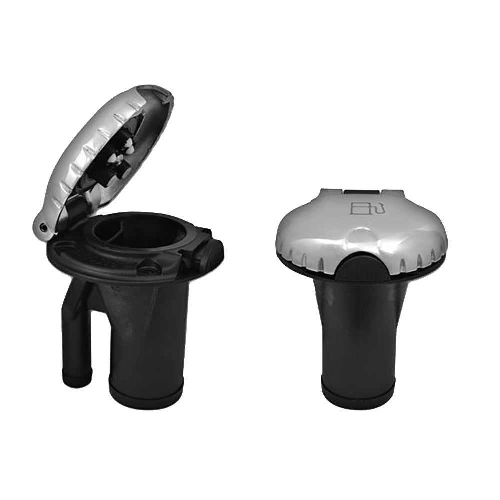 Attwood Deck Fill f/Pressure Relief Systems - Straight Body & Scalloped Stainless Steel Cap - Skoutley Outdoors LLC