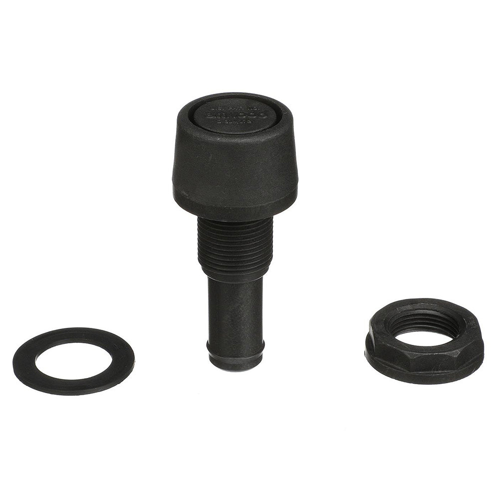 Attwood Straight Fuel Vent - Black Polypropylene - Skoutley Outdoors LLC