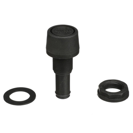 Attwood Straight Fuel Vent - Black Polypropylene - Skoutley Outdoors LLC