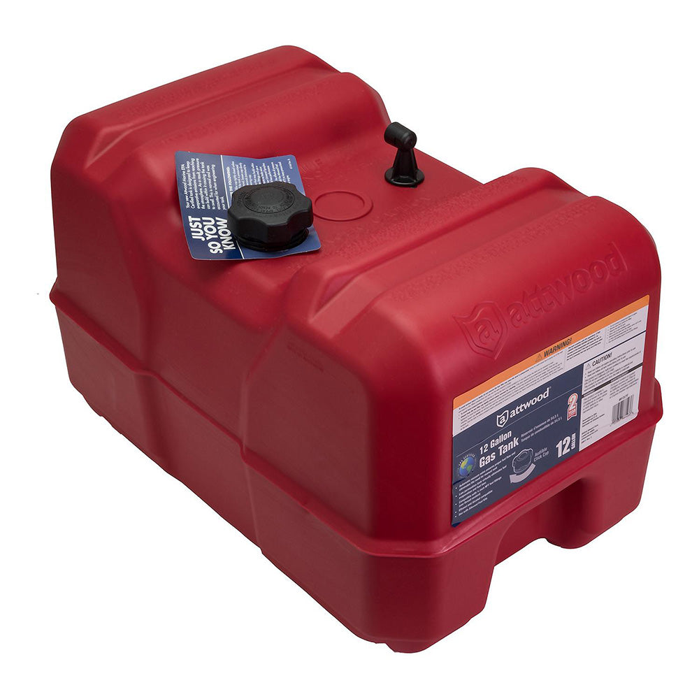 Attwood Portable Fuel Tank - 12 Gallon w/o Gauge - Skoutley Outdoors LLC