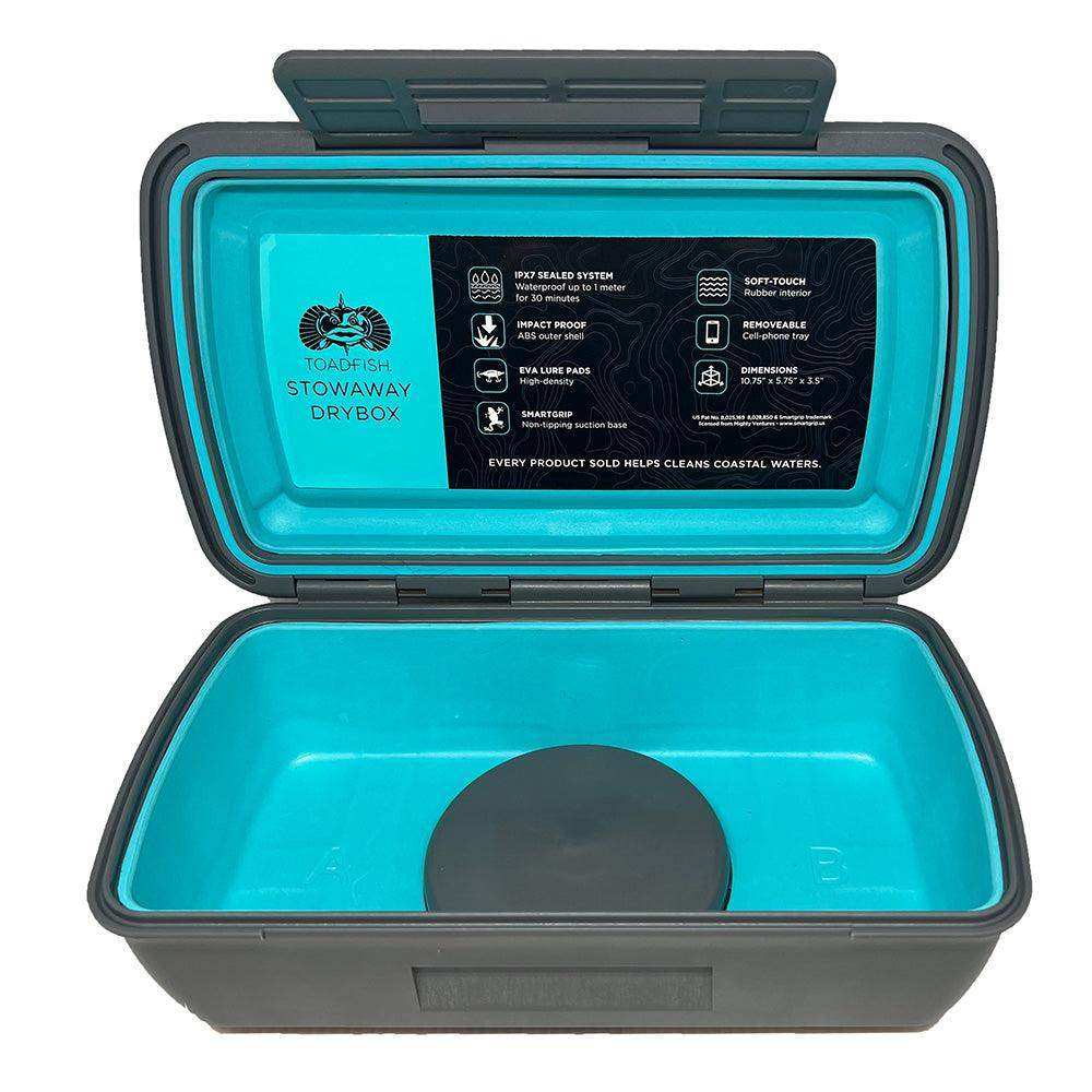 Toadfish Stowaway Dry Box w/Smart Grip & Cell Phone Tray Insert - Skoutley Outdoors LLC