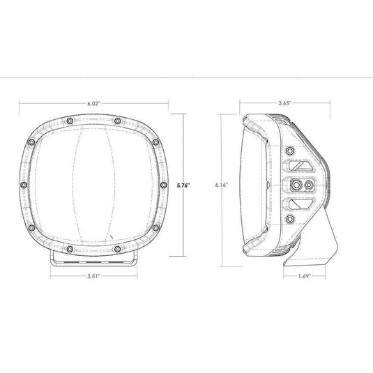 RIGID Industries Adapt XP w/Amber Pro Lens - Skoutley Outdoors LLC