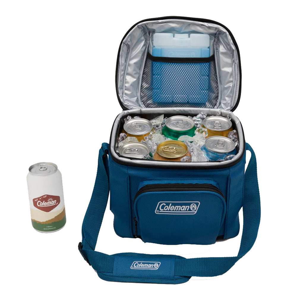 Coleman CHILLER™ 9-Can Soft-Sided Portable Cooler - Deep Ocean - Skoutley Outdoors LLC