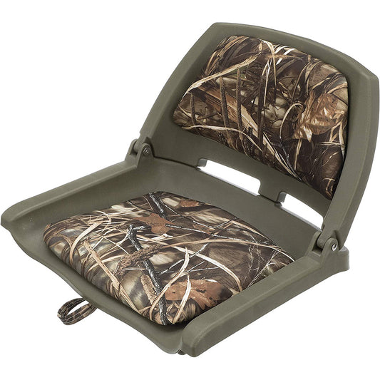 Attwood Swivl-Eze Padded Flip Seat - Camo - Skoutley Outdoors LLC