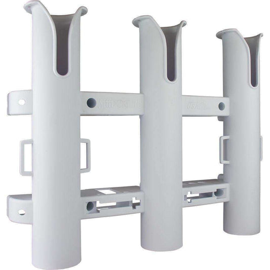 Sea-Dog Triple Threat Three Pole Rod Holder - White - Skoutley Outdoors LLC