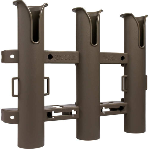 Sea-Dog Triple Threat Three Pole Rod Holder - Flat Dark Earth - Skoutley Outdoors LLC
