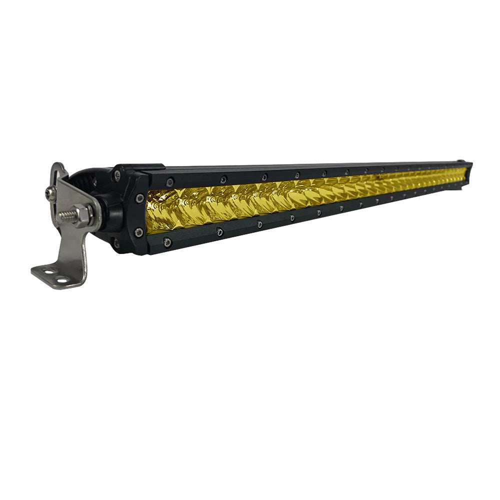 Black Oak 30" Yellow Lens Single Row LED Light Bar - Combo Optics - Black Housing - Pro Series 3.0 - Skoutley Outdoors LLC