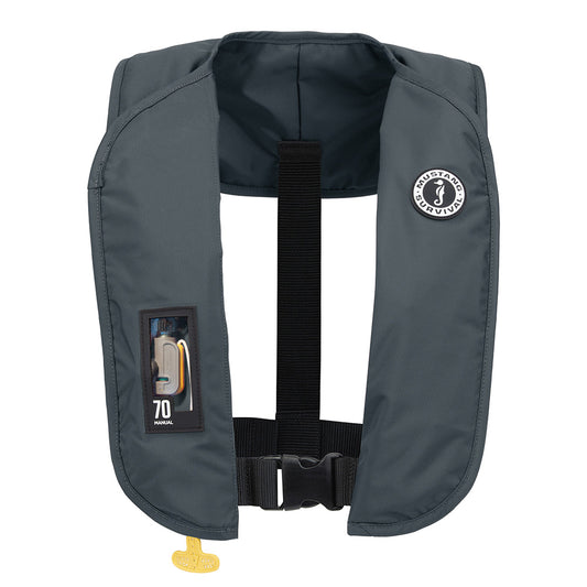 Mustang MIT 70 Manual Inflatable PFD - Admiral Grey - Skoutley Outdoors LLC