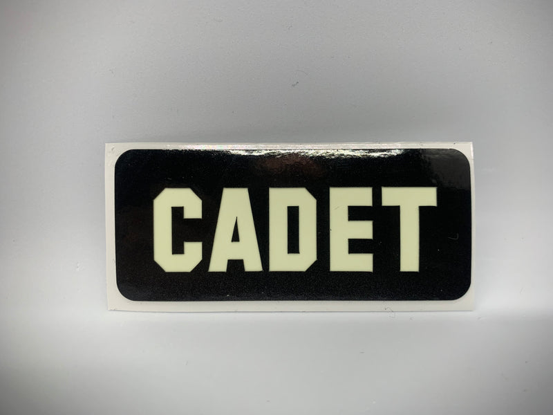 Load image into Gallery viewer, CADET REFLECTIVE GLOW IN THE DARK HELMET DECAL
