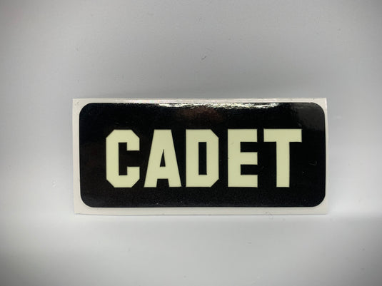 CADET REFLECTIVE GLOW IN THE DARK HELMET DECAL