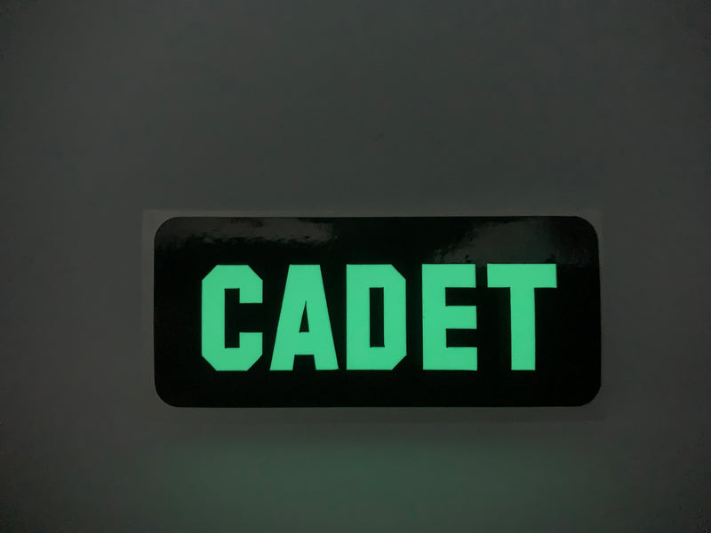 Load image into Gallery viewer, CADET REFLECTIVE GLOW IN THE DARK HELMET DECAL
