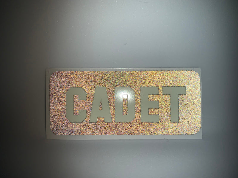 Load image into Gallery viewer, CADET REFLECTIVE GLOW IN THE DARK HELMET DECAL
