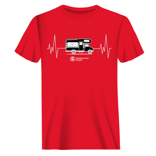 Camping Cardiogram Man T-Shirt