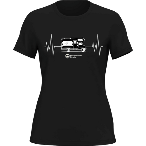 Camping Cardiogram T-Shirt for Women