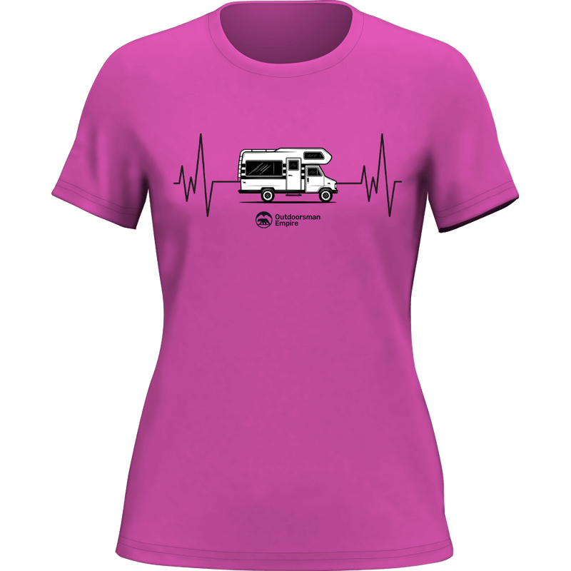 Load image into Gallery viewer, Camping Cardiogram T-Shirt for Women
