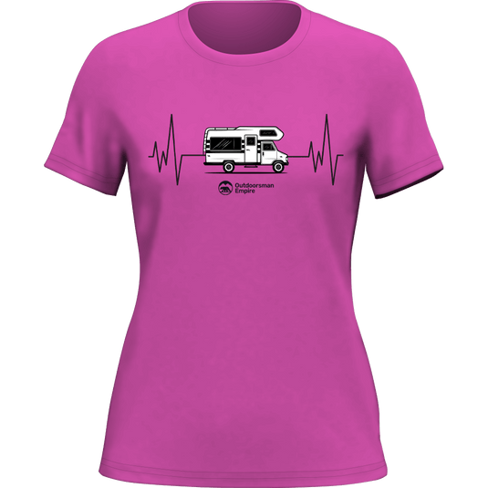Camping Cardiogram T-Shirt for Women