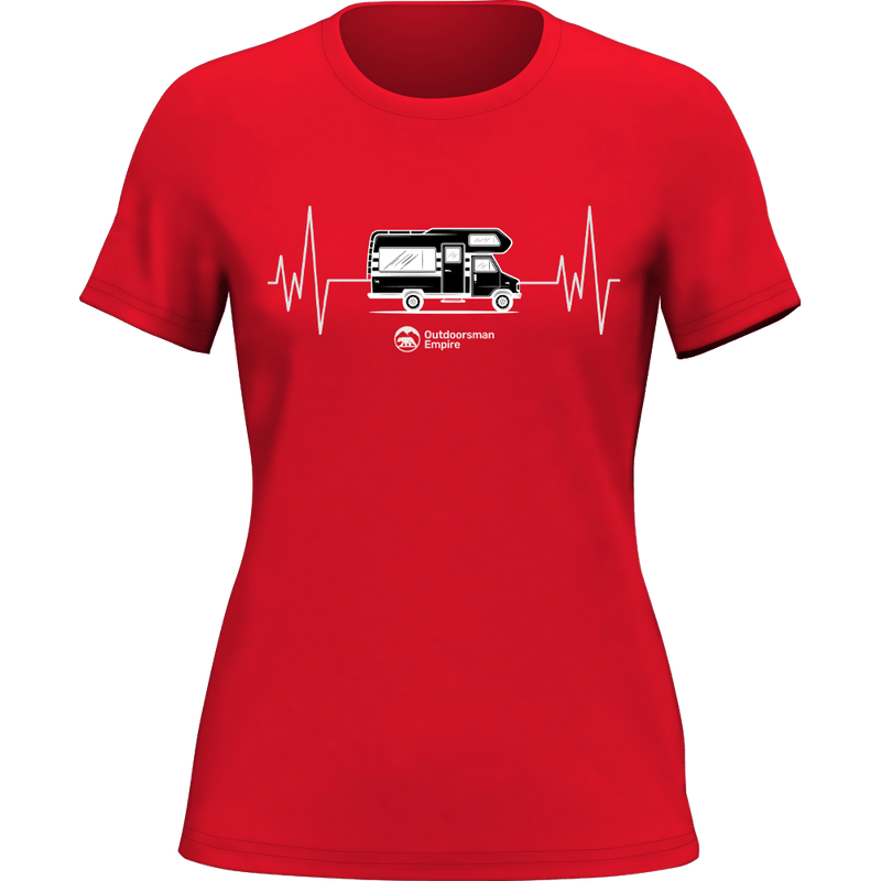 Load image into Gallery viewer, Camping Cardiogram T-Shirt for Women
