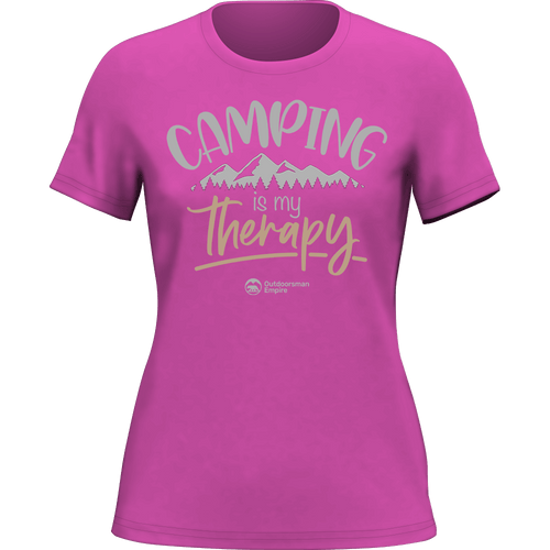 Camping Is My Therapy T-Shirt for Women