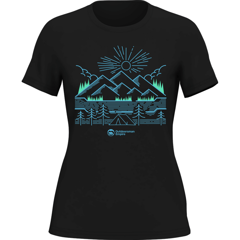 Load image into Gallery viewer, Camping Lines T-Shirt for Women
