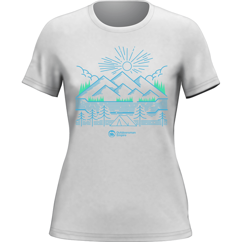 Load image into Gallery viewer, Camping Lines T-Shirt for Women
