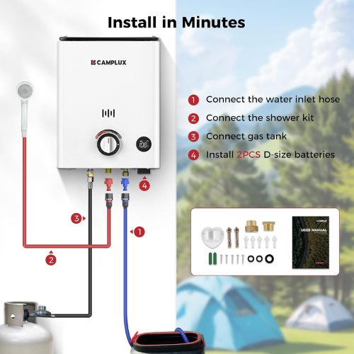 Load image into Gallery viewer, Camplux First F5 LPG Camping Water Heater
