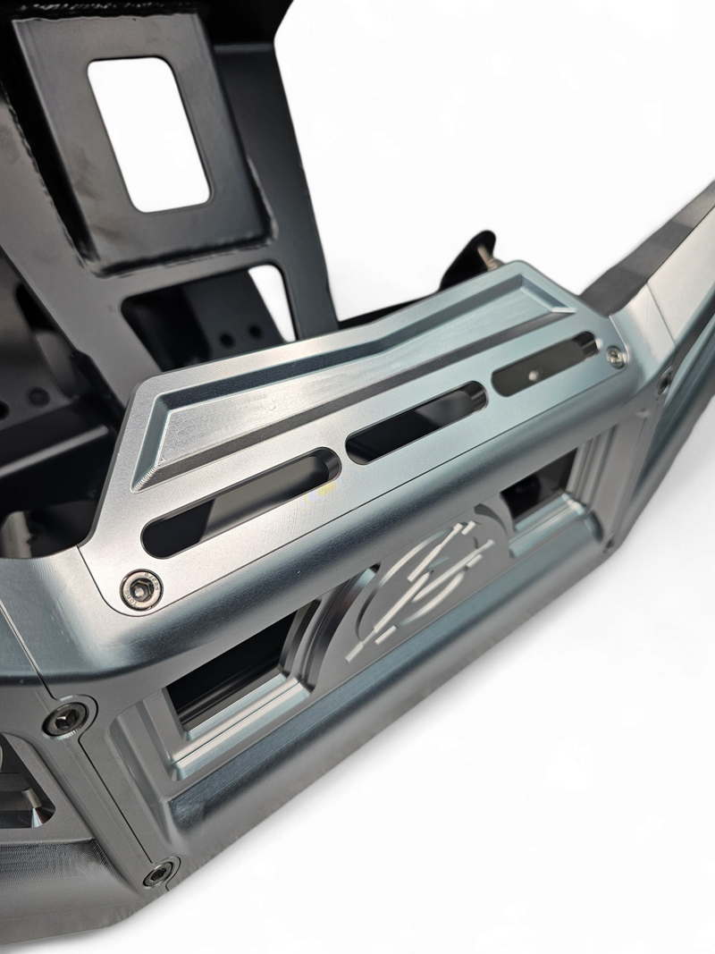 Load image into Gallery viewer, 2017 to Current Can-Am X3 Maverick Machined Billet Front Winch Bumper (Clear Anodize)
