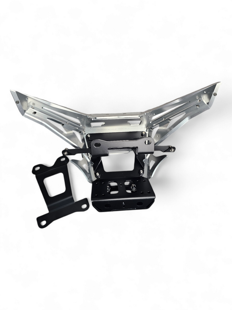 Load image into Gallery viewer, 2017 to Current Can-Am X3 Maverick Machined Billet Front Winch Bumper (Clear Anodize)
