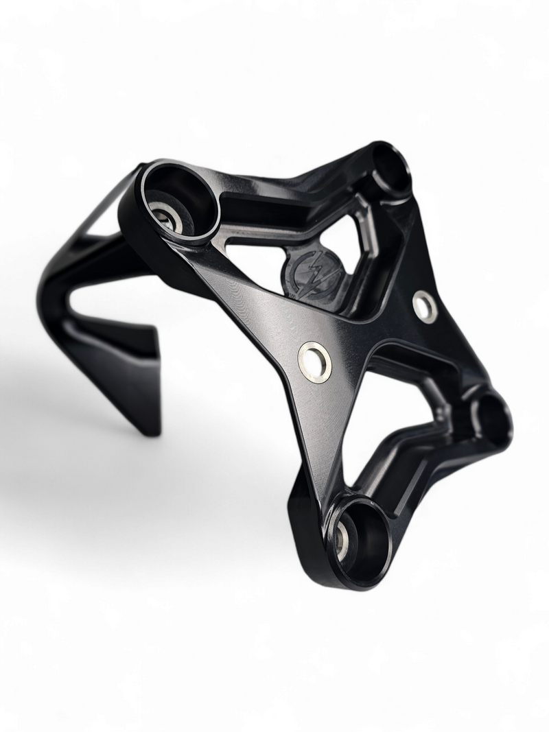 Load image into Gallery viewer, 2017 to current Can Am X3 Maverick 6 bolt EOD XL Radius Rod Plate with Tow Hook Black
