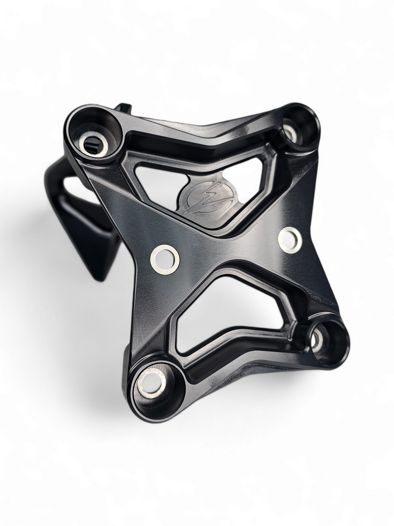 Load image into Gallery viewer, 2017 to current Can Am X3 Maverick 6 bolt EOD XL Radius Rod Plate with Tow Hook Black
