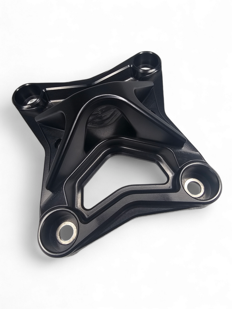 Load image into Gallery viewer, 2017 to current Can Am X3 Maverick 6 bolt EOD XL Radius Rod Plate with Tow Hook Black
