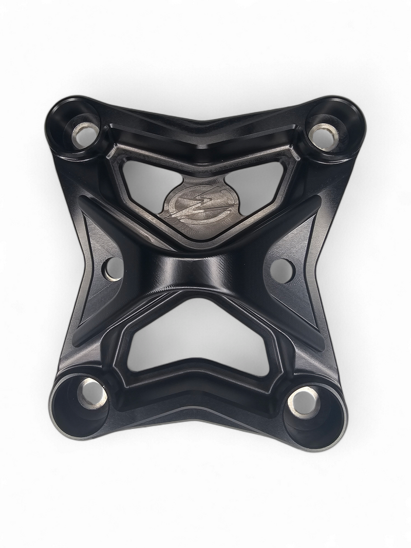 Load image into Gallery viewer, 2017 to current Can Am X3 Maverick 6 bolt EOD XL Radius Rod Plate with Tow Hook Black
