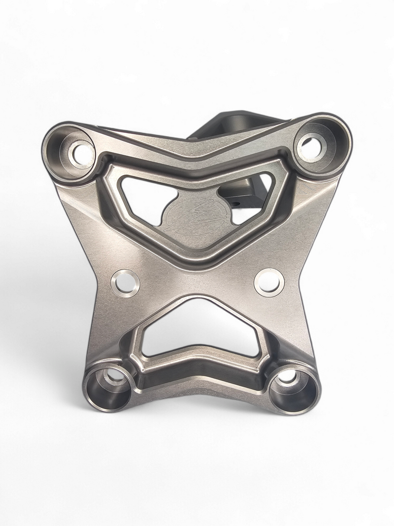 Load image into Gallery viewer, 2017 to current Can Am X3 Maverick 6 bolt EOD XL Radius Rod Plate with Tow Hook Gun Metal
