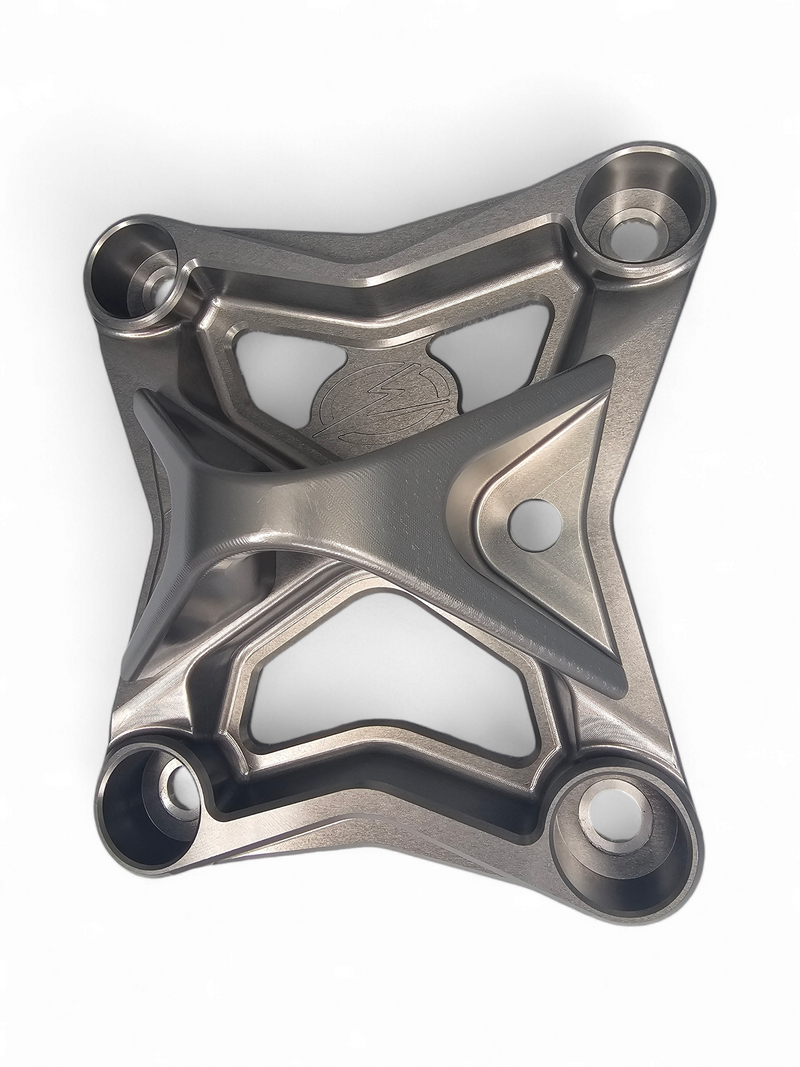 Load image into Gallery viewer, 2017 to current Can Am X3 Maverick 6 bolt EOD XL Radius Rod Plate with Tow Hook Gun Metal
