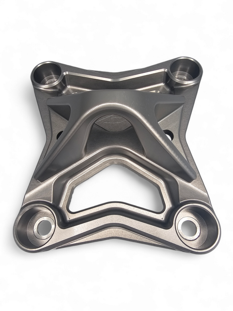 Load image into Gallery viewer, 2017 to current Can Am X3 Maverick 6 bolt EOD XL Radius Rod Plate with Tow Hook Gun Metal
