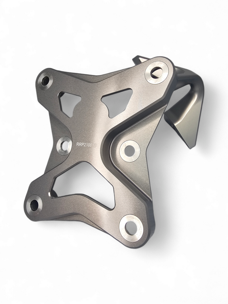 Load image into Gallery viewer, 2017 to current Can Am X3 Maverick 6 bolt EOD XL Radius Rod Plate with Tow Hook Gun Metal
