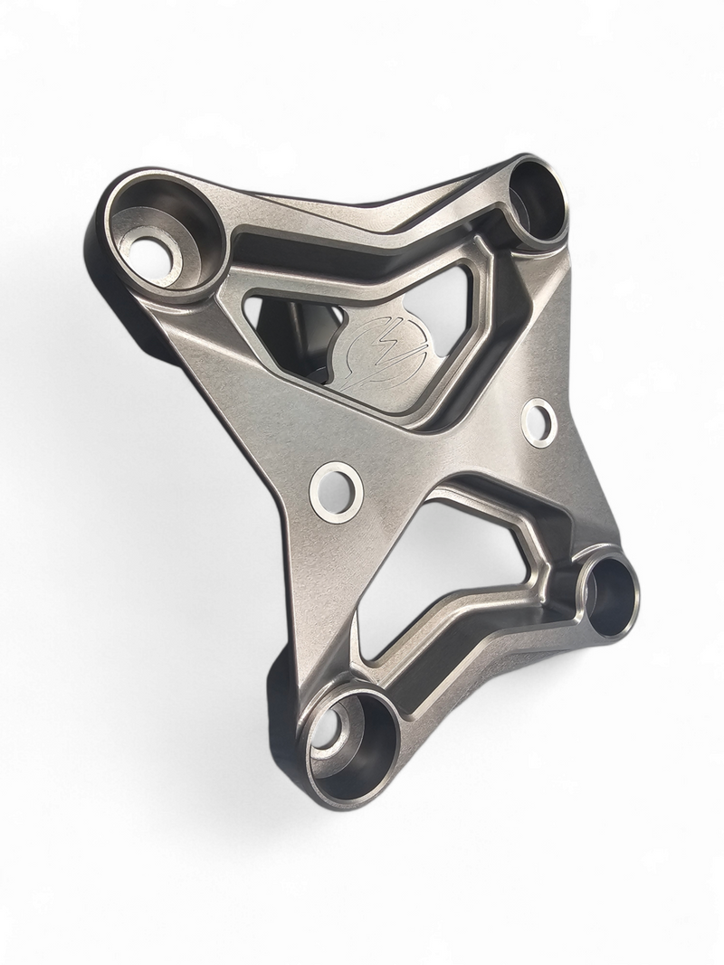 Load image into Gallery viewer, 2017 to current Can Am X3 Maverick 6 bolt EOD XL Radius Rod Plate with Tow Hook Gun Metal
