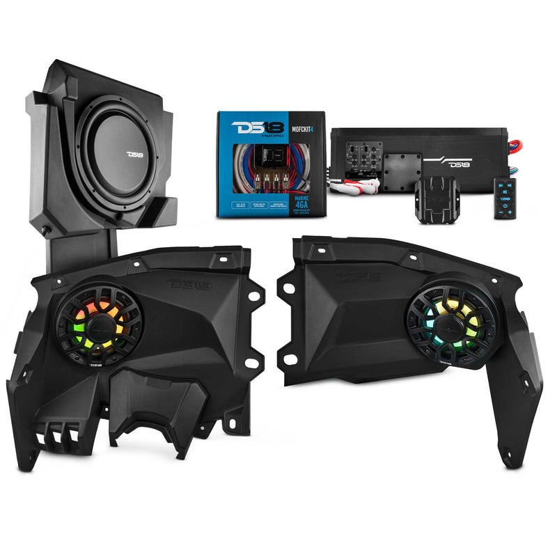 Load image into Gallery viewer, Can-Am Maverick X3 Stage 2 Dash Panel Speaker Enclosures and Driver Side Under Seat Subwoofer Enclosure - 2800W MAX

