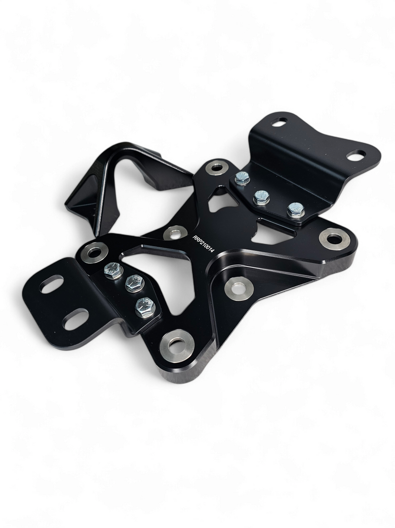 Load image into Gallery viewer, 2022 to Current Can Am X3 10 Bolt Radius Rod Plate with Pull Hook (Black)

