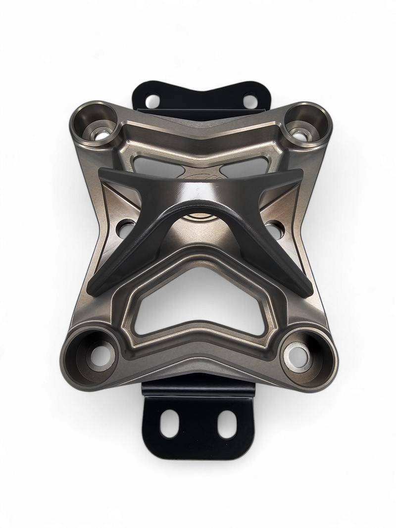 Load image into Gallery viewer, 2022 to Current Can Am X3 10 Bolt Radius Rod Plate with Pull Hook (Gun Metal)
