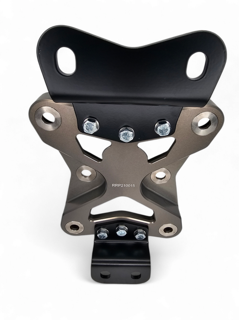 Load image into Gallery viewer, 2022 to Current Can Am X3 10 Bolt Radius Rod Plate with Pull Hook (Gun Metal)
