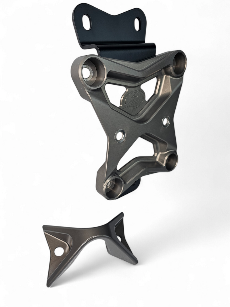 Load image into Gallery viewer, 2022 to Current Can Am X3 10 Bolt Radius Rod Plate with Pull Hook (Gun Metal)
